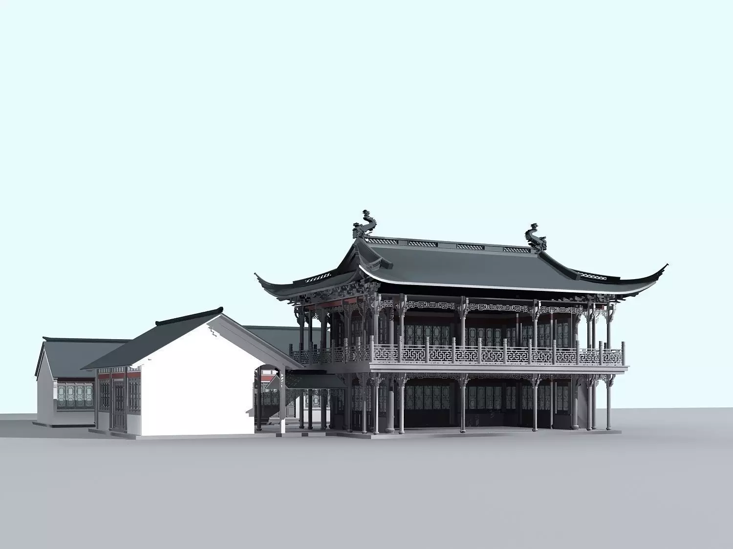 Chinese Style Architecture 3D model