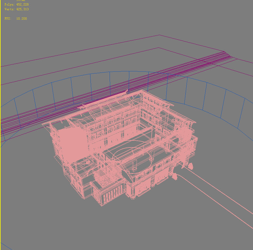 Chinese Style Architecture 3D model_1