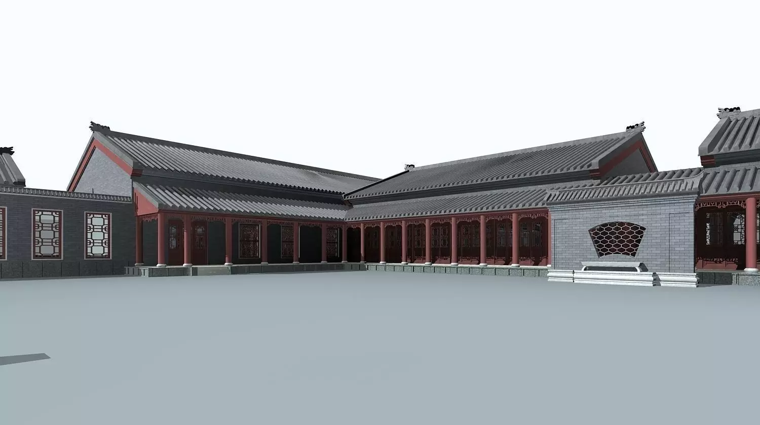 Chinese Style Architecture 3D model