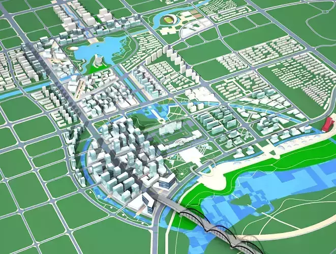 Architecture map of city