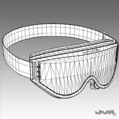 Generic Motocross Goggles 3D model_7