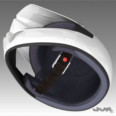 Generic Motocross Helmet 3D model_4