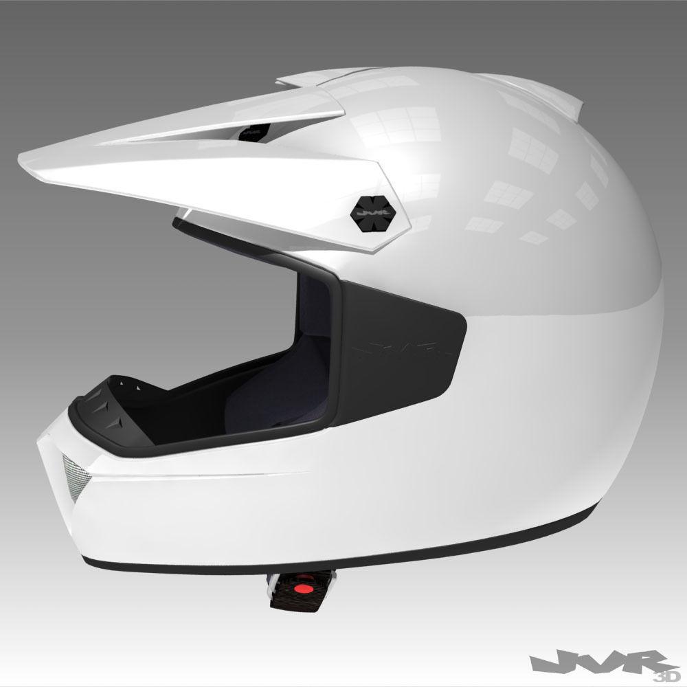 Generic Motocross Helmet 3D model_1