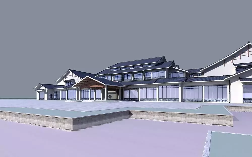Chinese Style Architecture 3D model