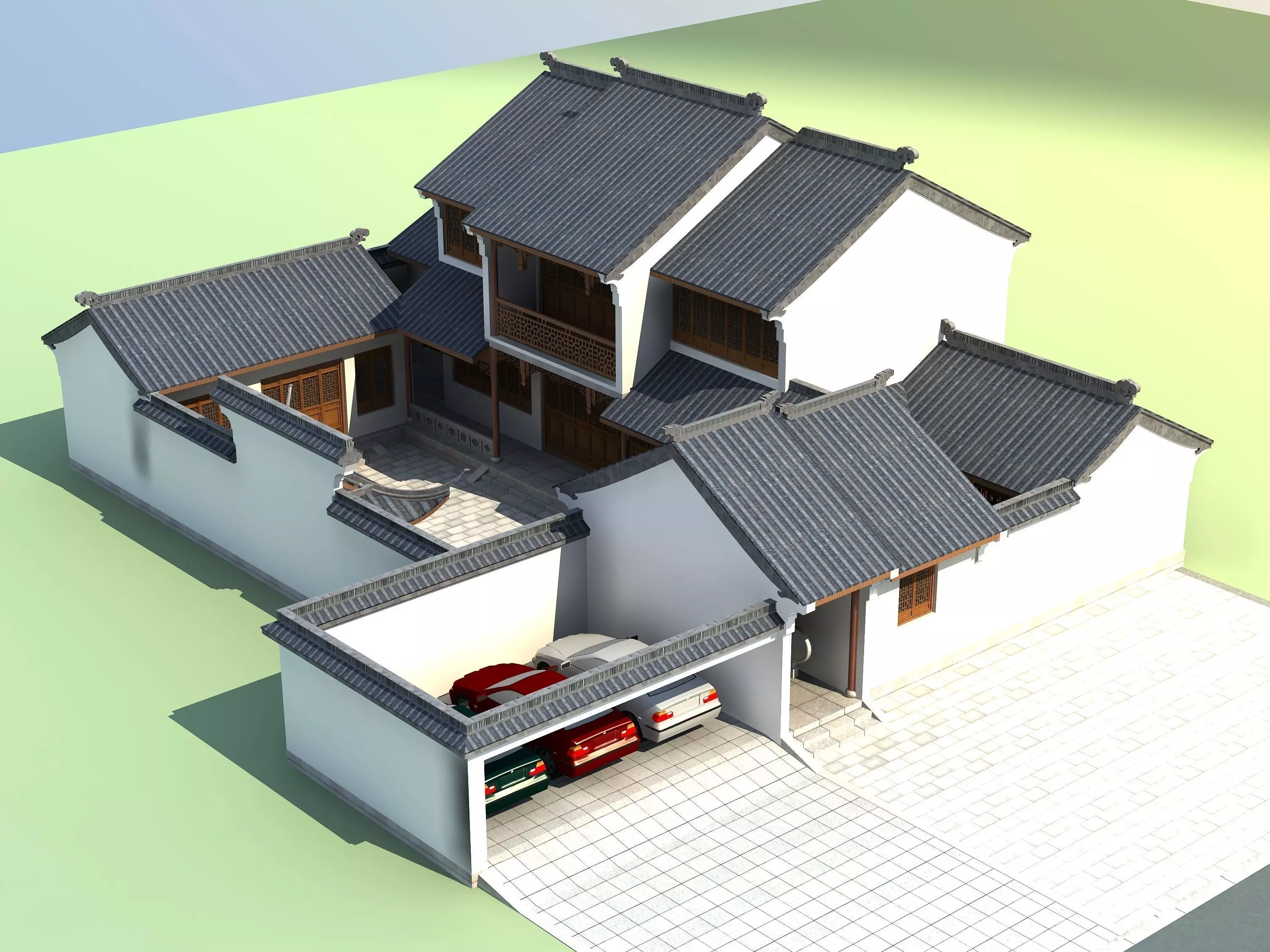 Chinese Style Architecture 3D model