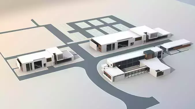 Architecture modern house