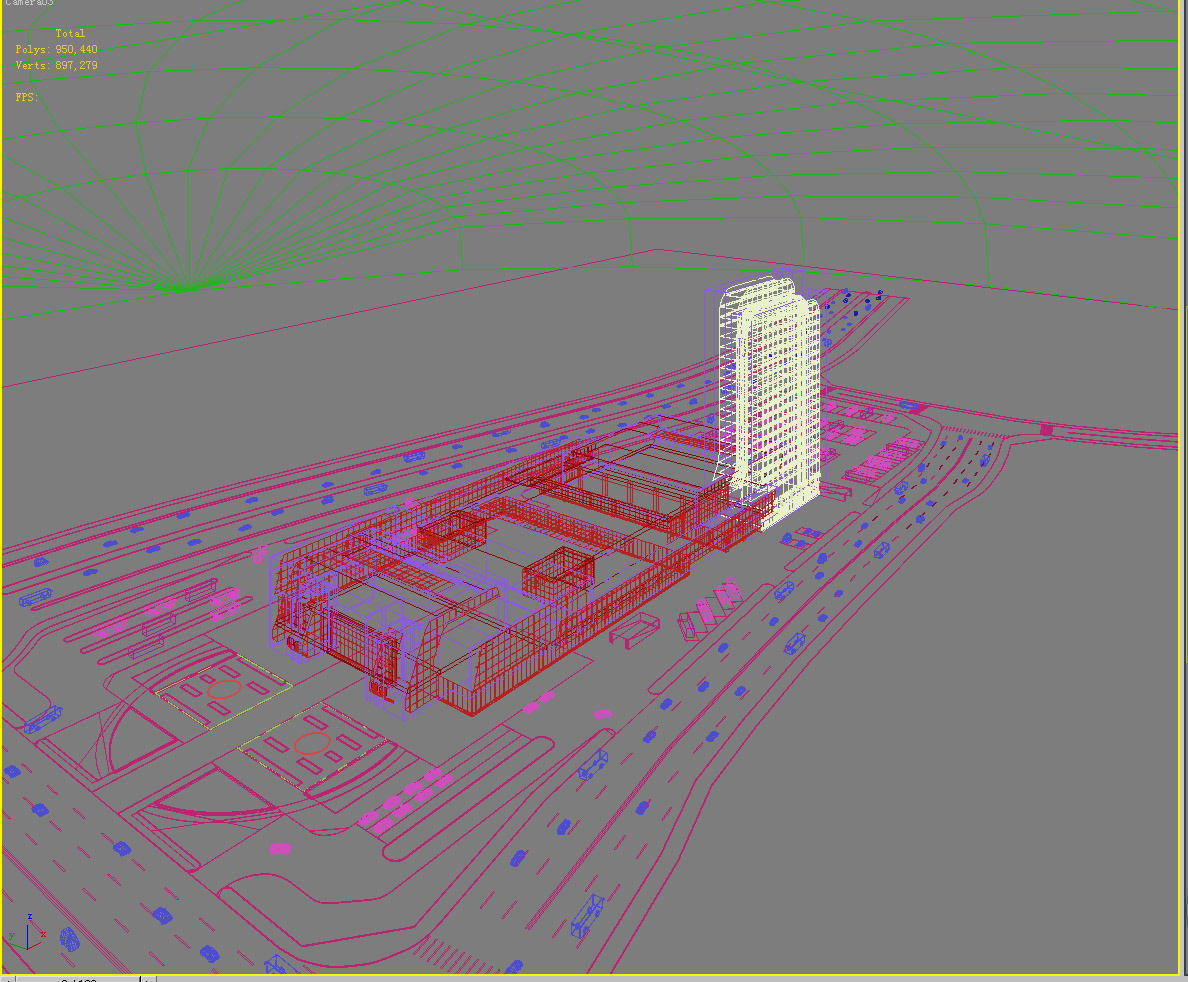 Station Building 3D model_1