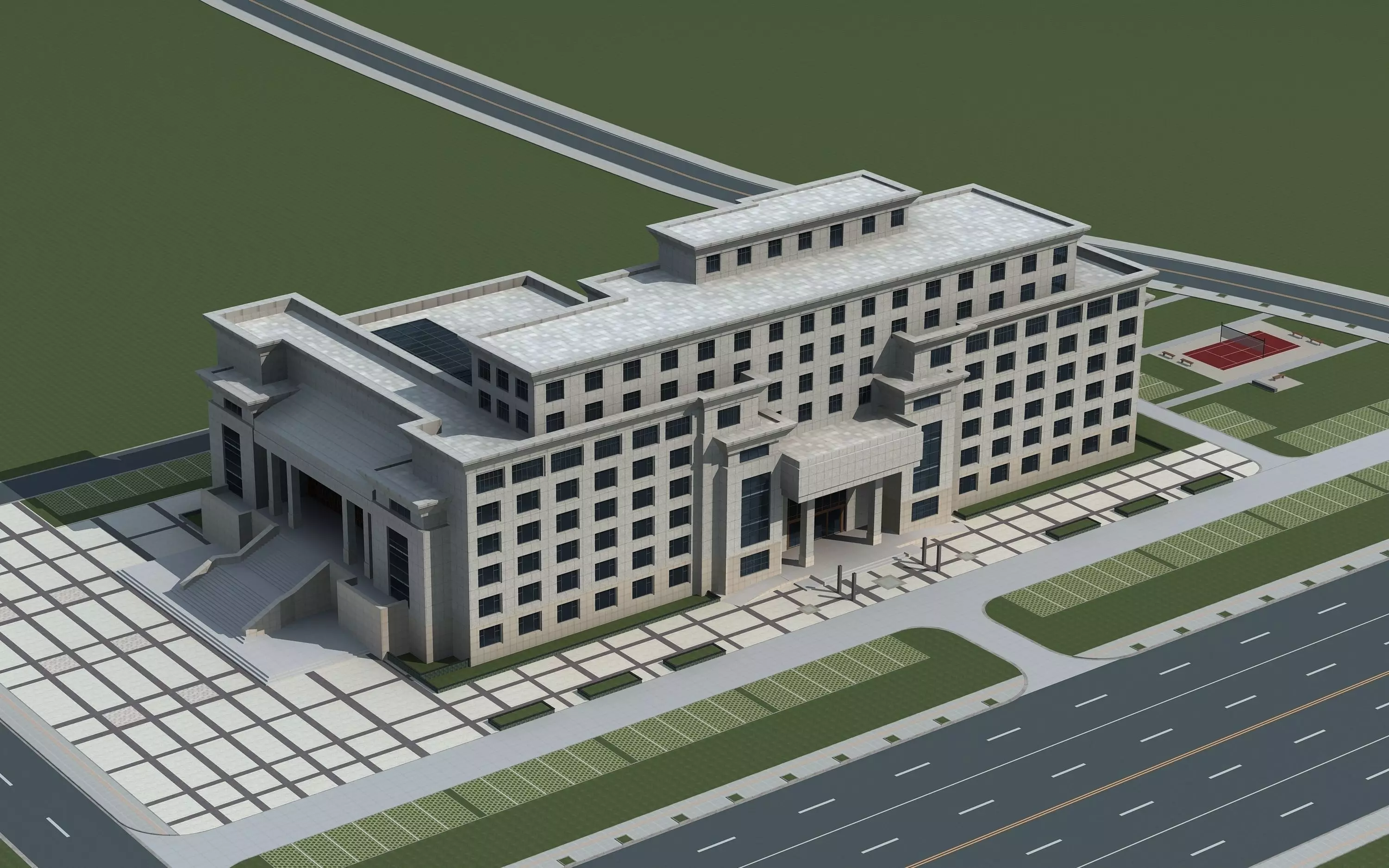 Architecture building 3D model_0