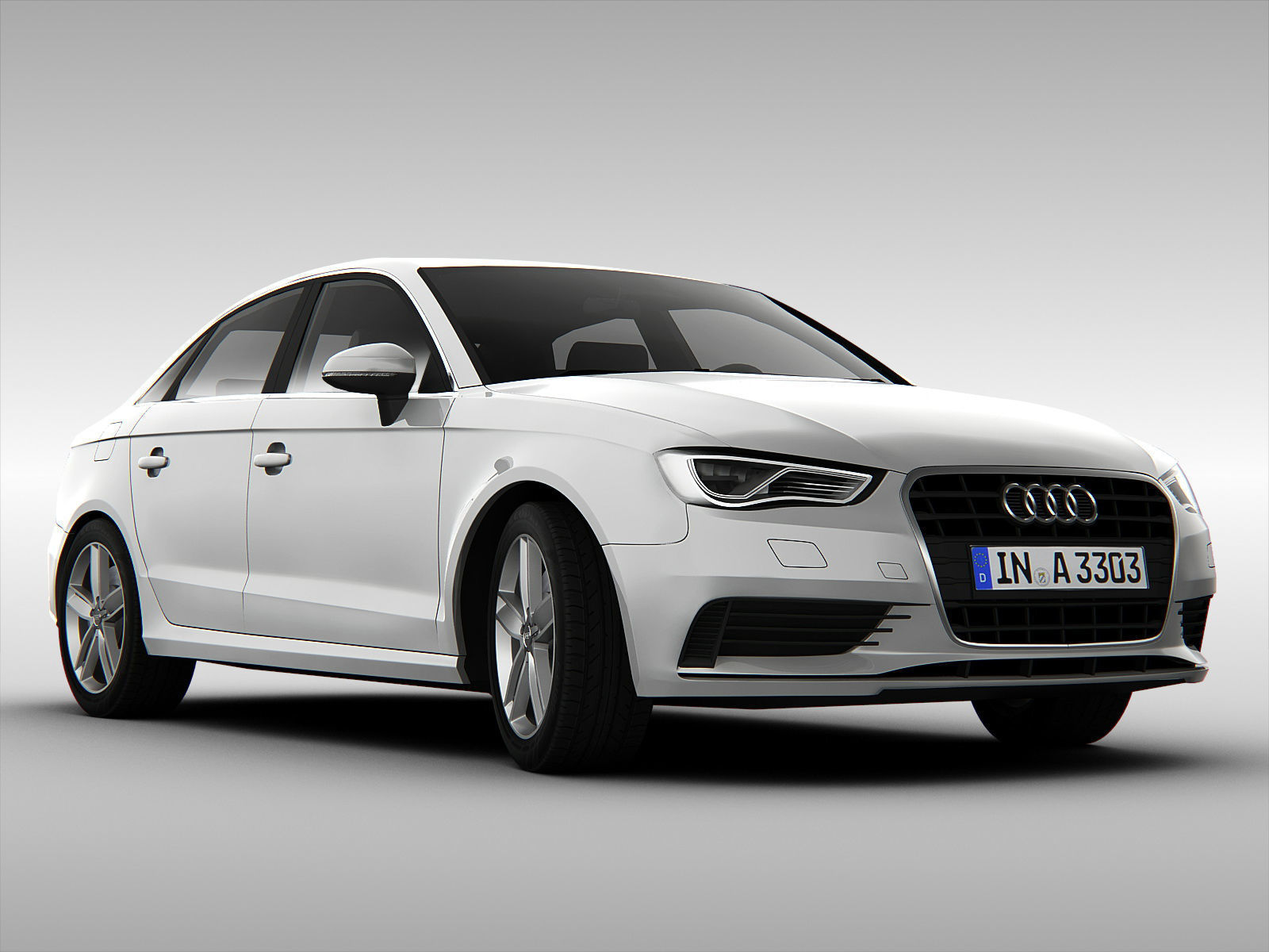 Audi A3 Sedan 2014 3D model_3
