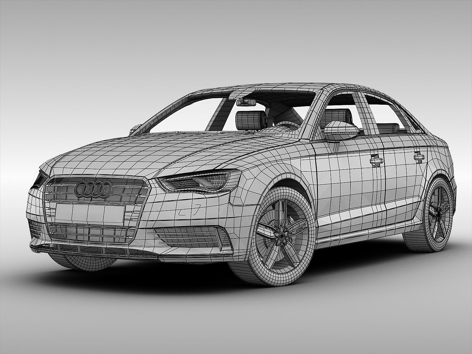 Audi A3 Sedan 2014 3D model_7