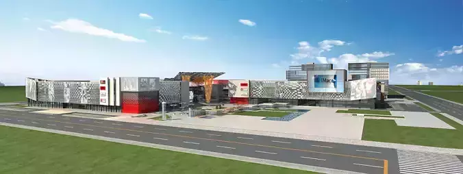 Architecture modern office building