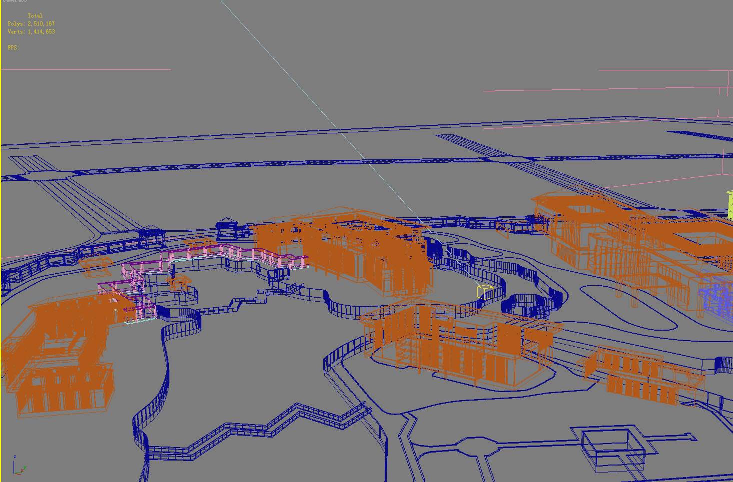 Chinese Style Architecture 3D model_1