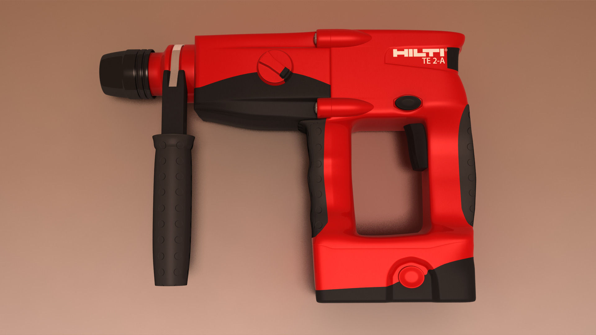 Hilti TE2A battery drill 3D model_1