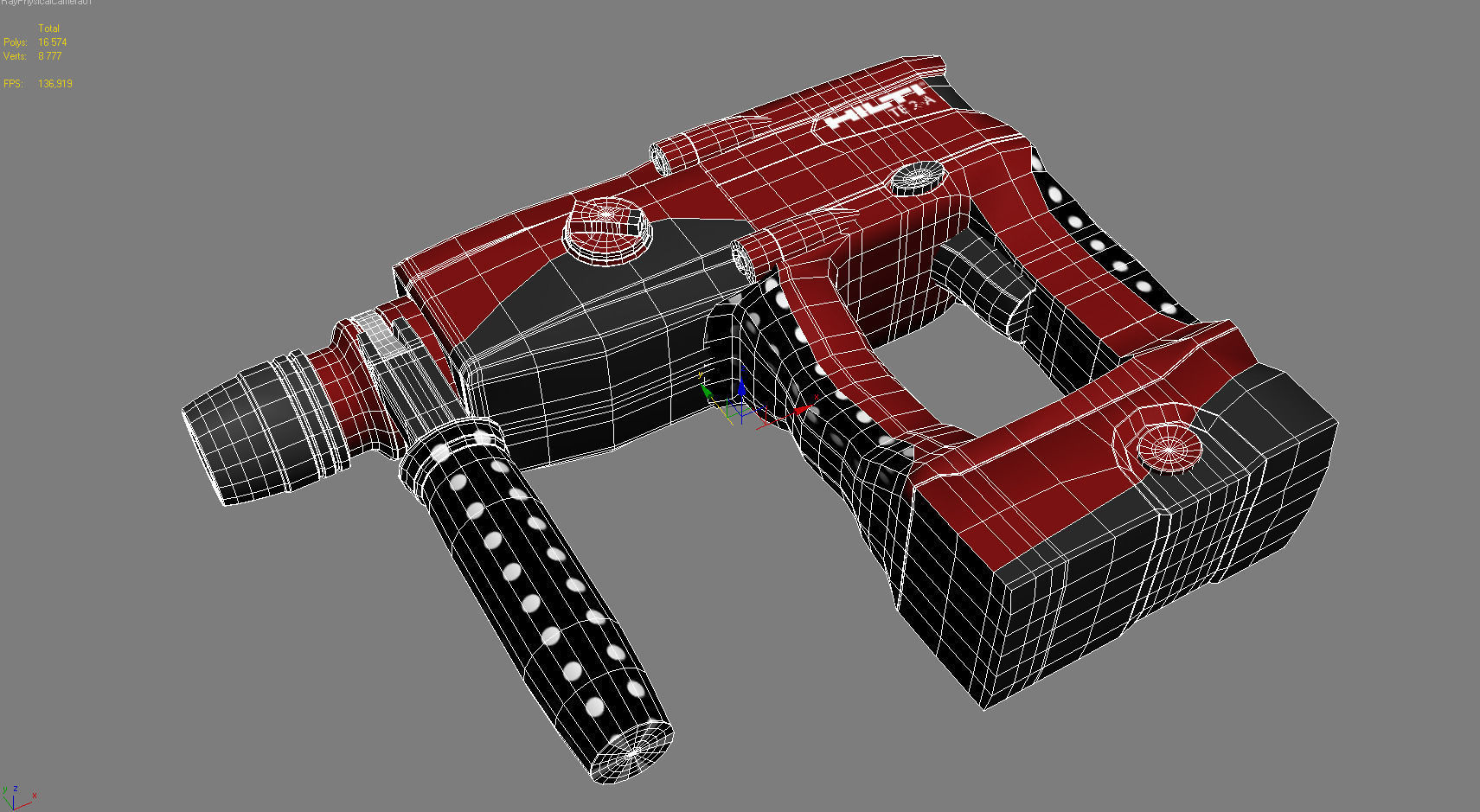 Hilti TE2A battery drill 3D model_2