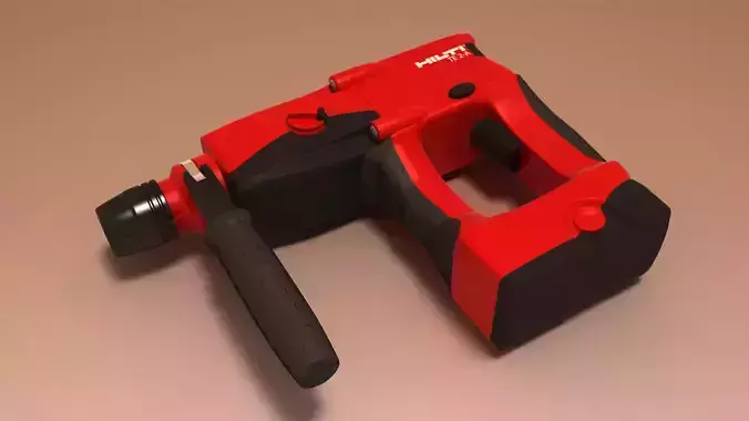Hilti TE2A battery drill 3D model Hilti TE2A battery drill 3D model
