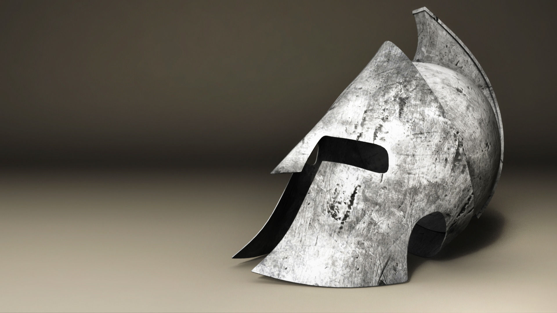 Spartan and Roman Helmet 3D model_1