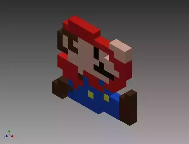 Mario nintendo bros Free 3D print model