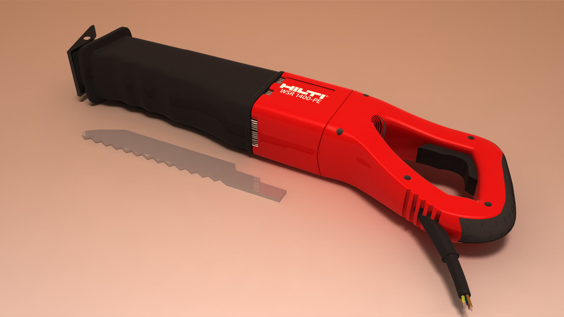 Hilti WSR 1400 PE - straightforward saw 3D model_6