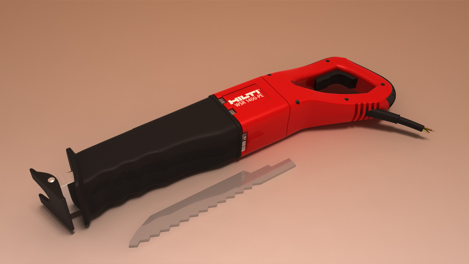 Hilti WSR 1400 PE - straightforward saw 3D model_1