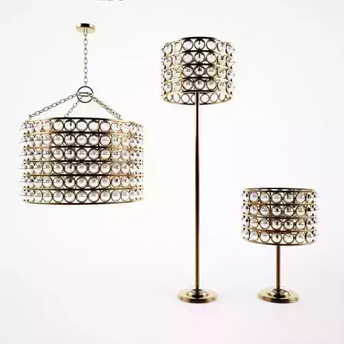 LIGHT SET chandelier with crystals