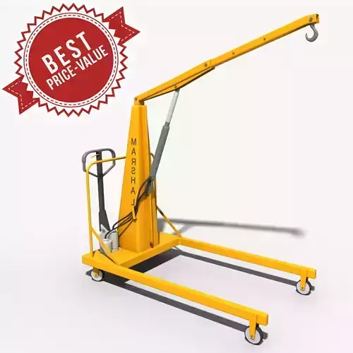 Hand-operatived crane 3D model
