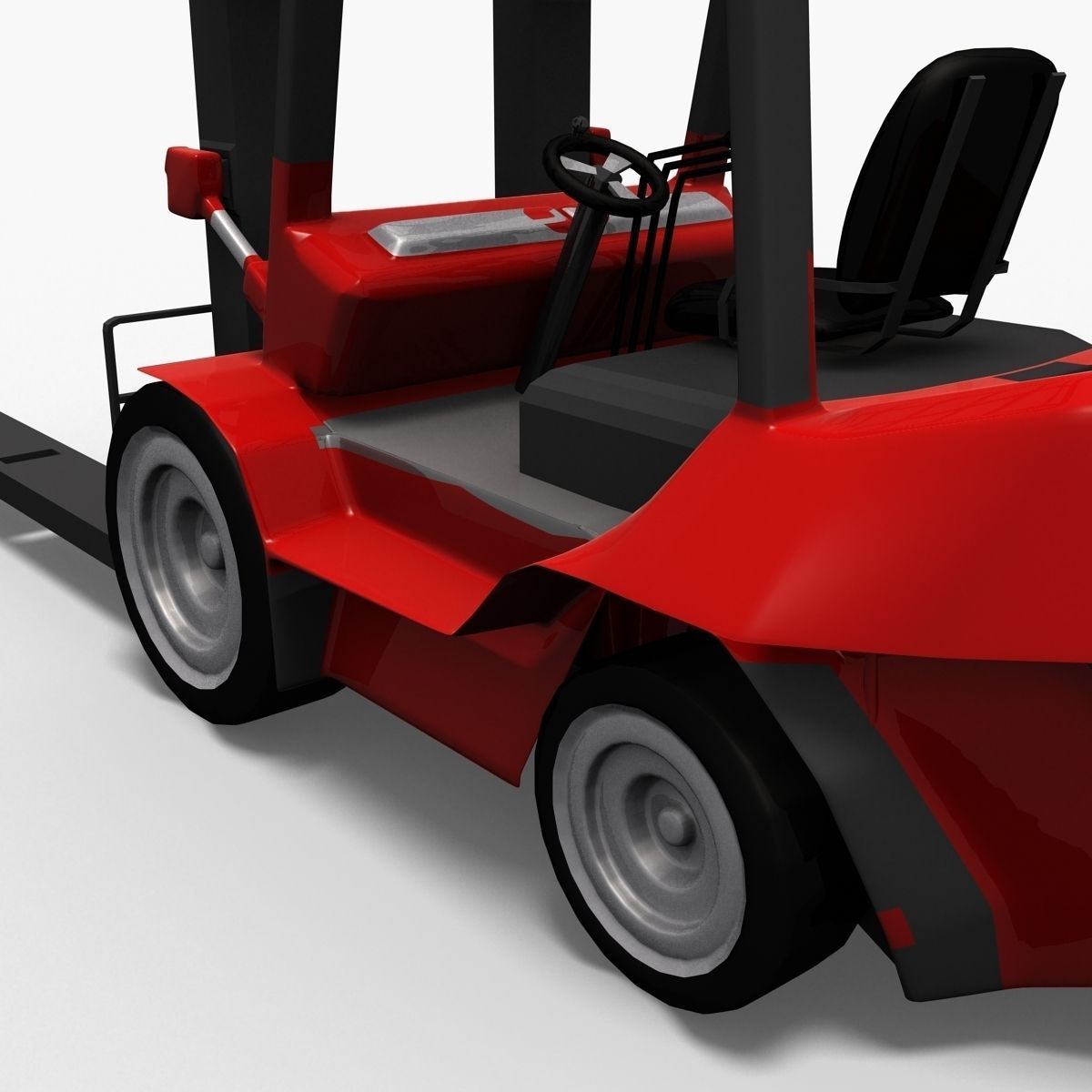 Hight Lift Truck LowPoly 3D model_4