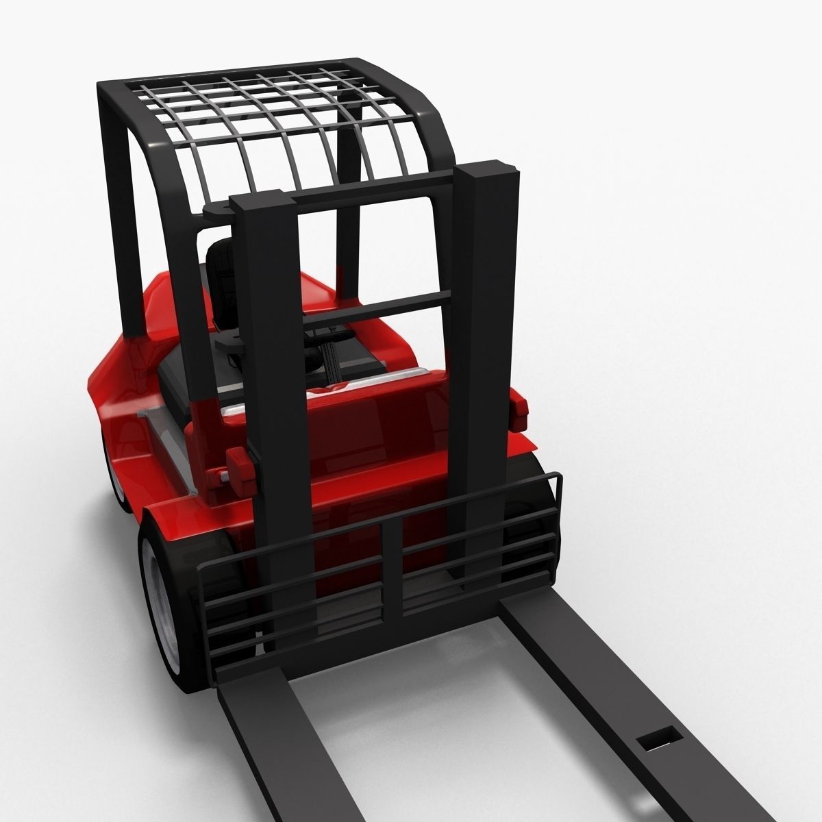 Hight Lift Truck LowPoly 3D model_2