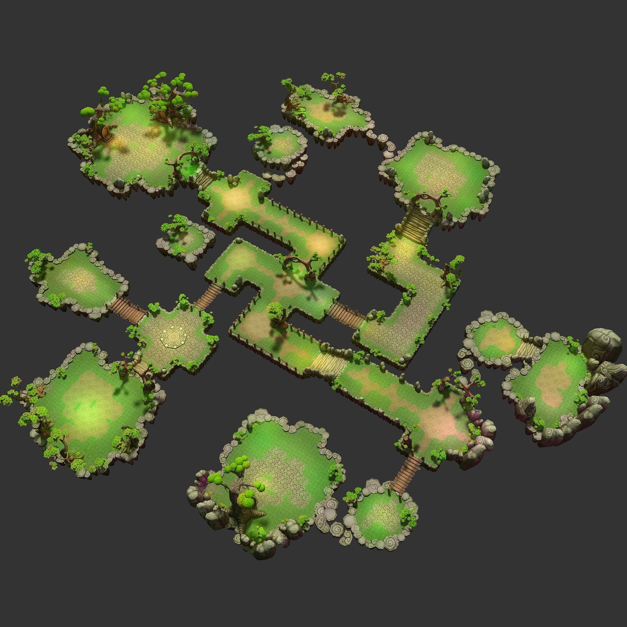 Floating Islands - Fantasy Environment Pack 3D model