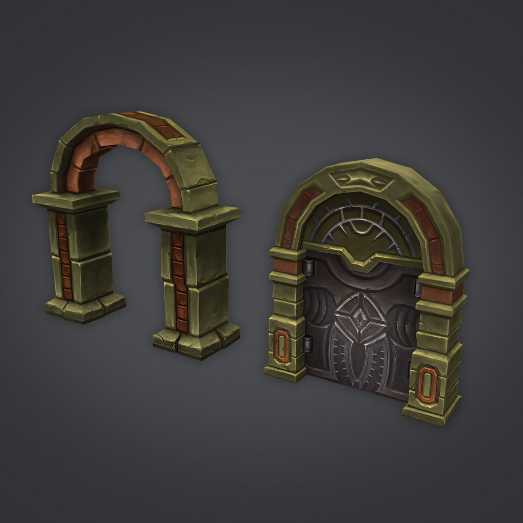 Cloudy Dungeon Low-poly 3D model_11