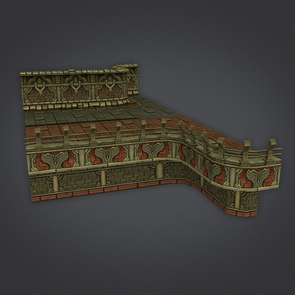 Cloudy Dungeon Low-poly 3D model_6