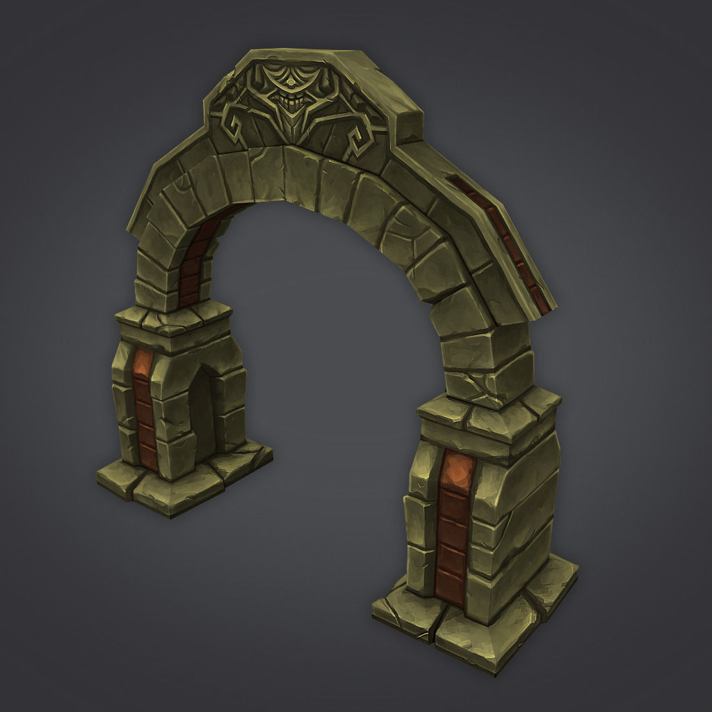 Cloudy Dungeon Low-poly 3D model_7