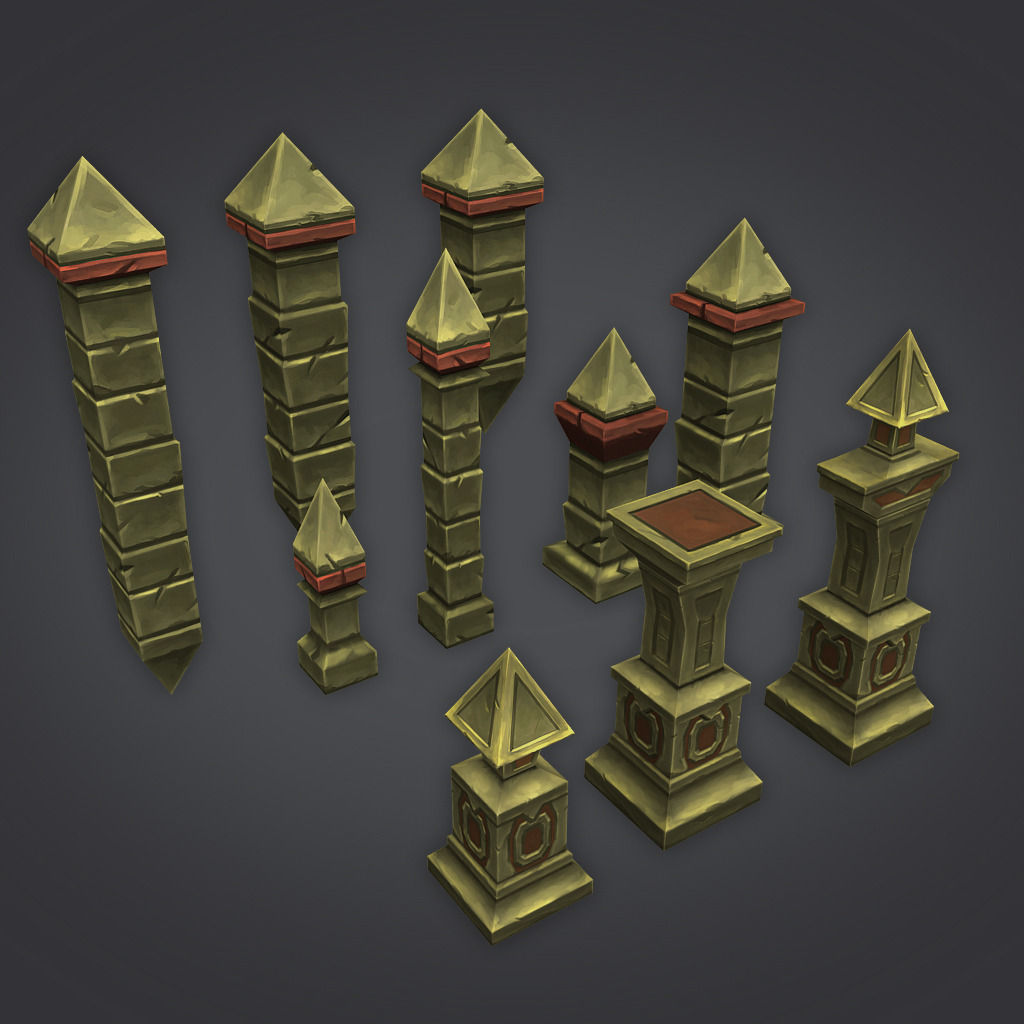 Cloudy Dungeon Low-poly 3D model_9
