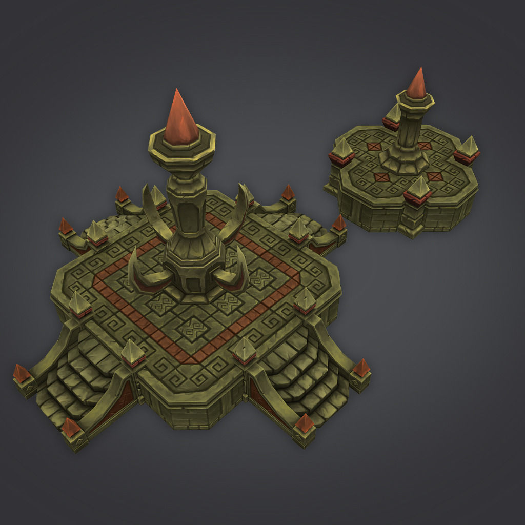 Cloudy Dungeon Low-poly 3D model_10