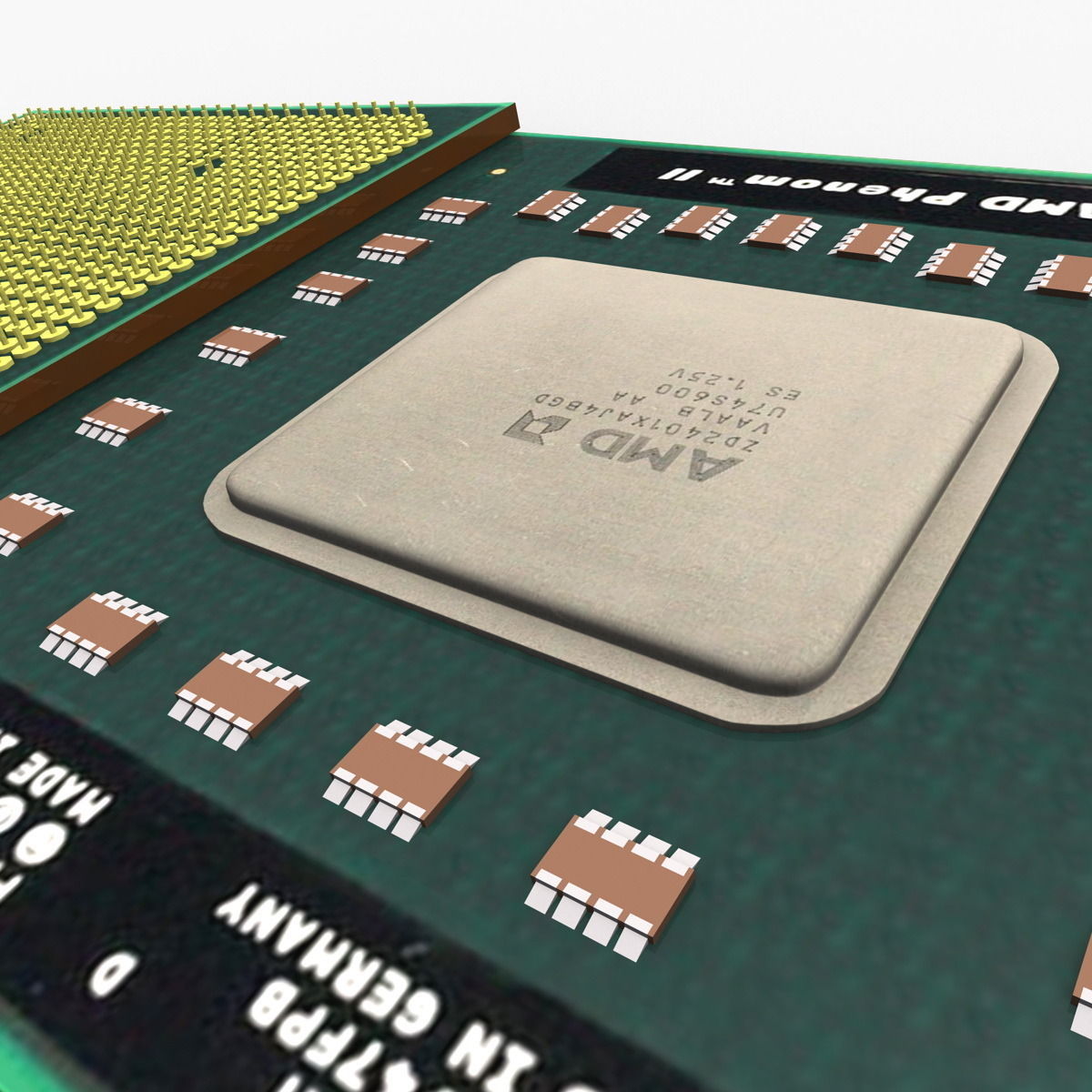 AMD Phenom II 3D model_9