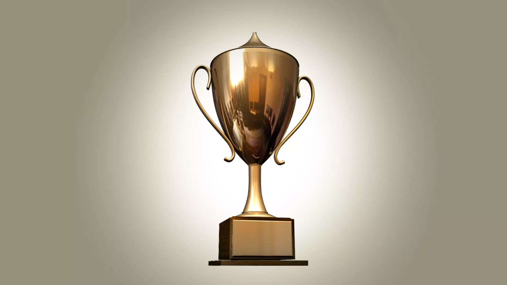 Trophy golden 3D model