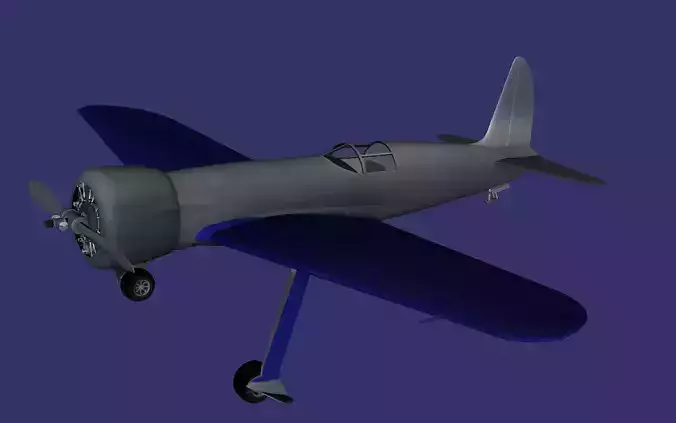 Hughes H1 Racer Free low-poly 3D model