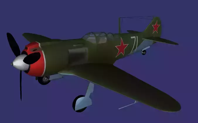 Lavochkin La 5 Free low-poly 3D model