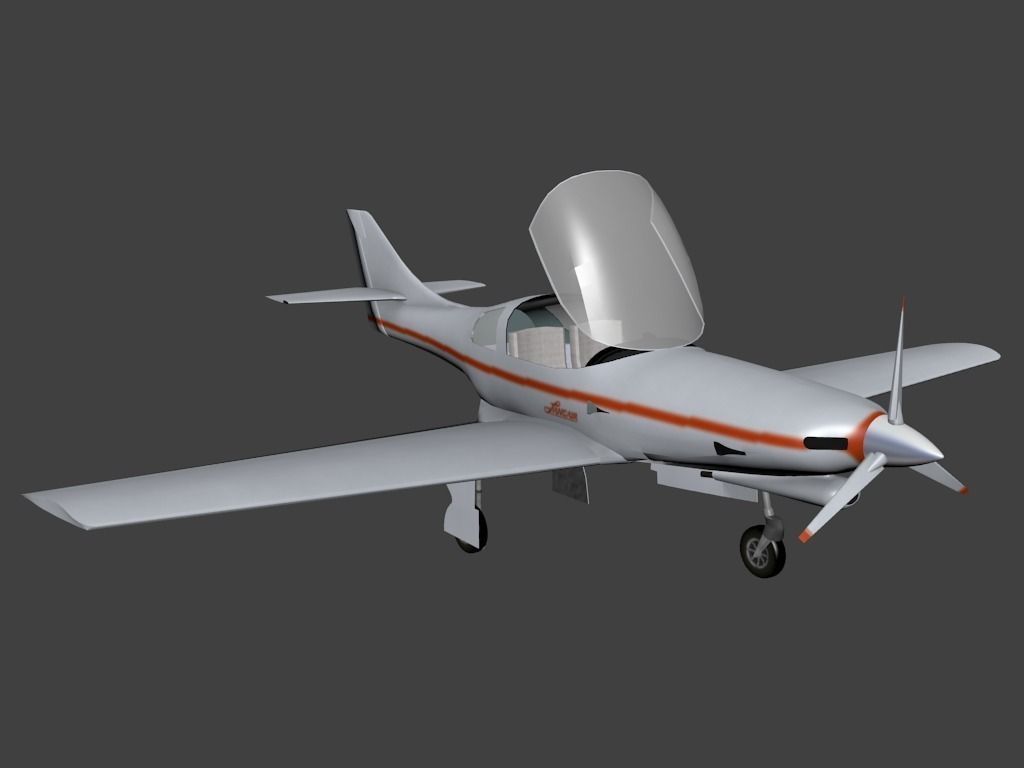 Lancair 235 Free low-poly 3D model_0