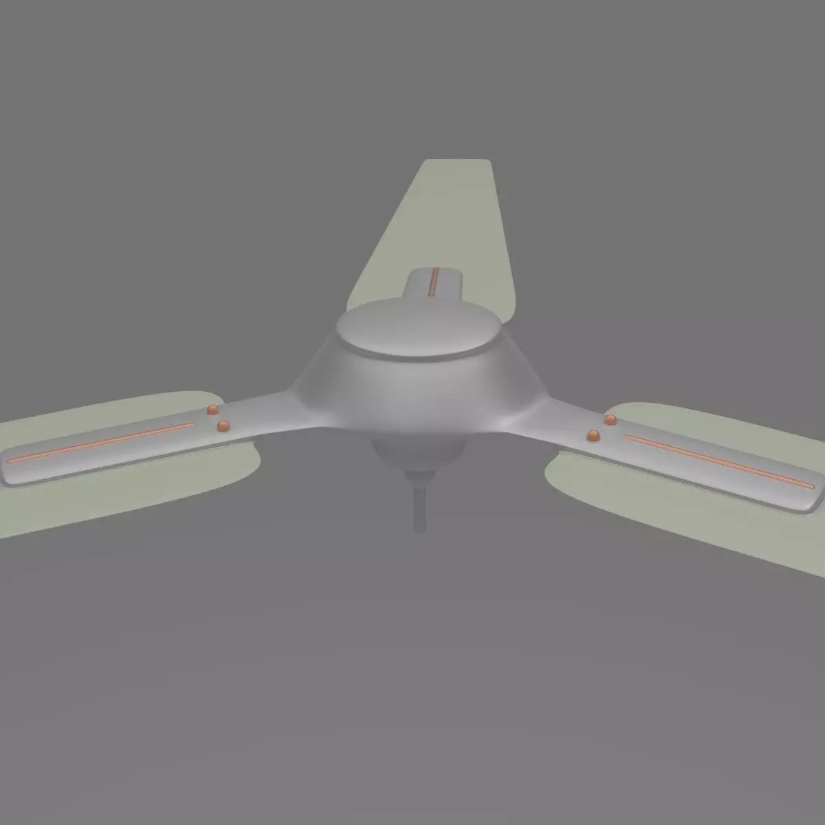 Ceiling Fan Low-poly 3D model_0