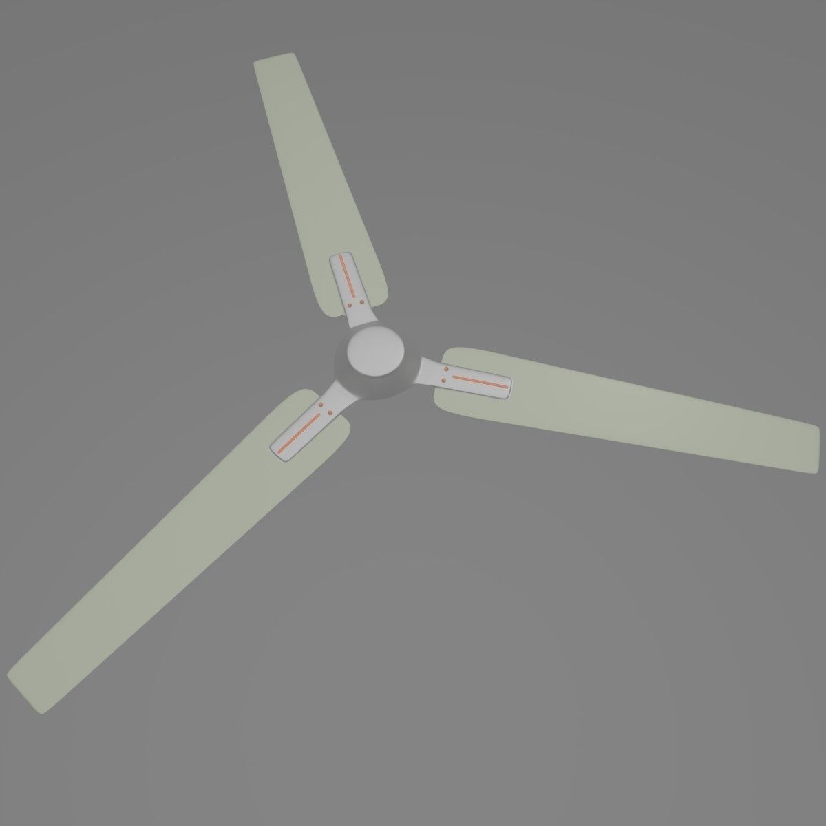 Ceiling Fan Low-poly 3D model_3