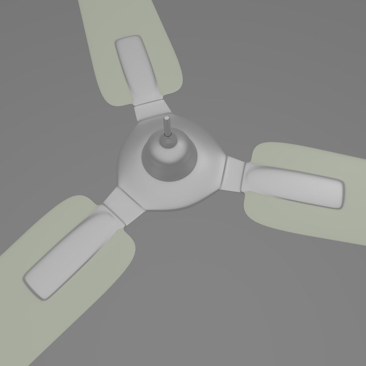 Ceiling Fan Low-poly 3D model_1