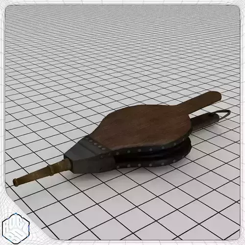 Bellows wooden tool 3D model