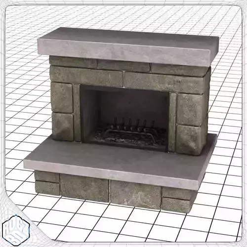 Stone Fireplace