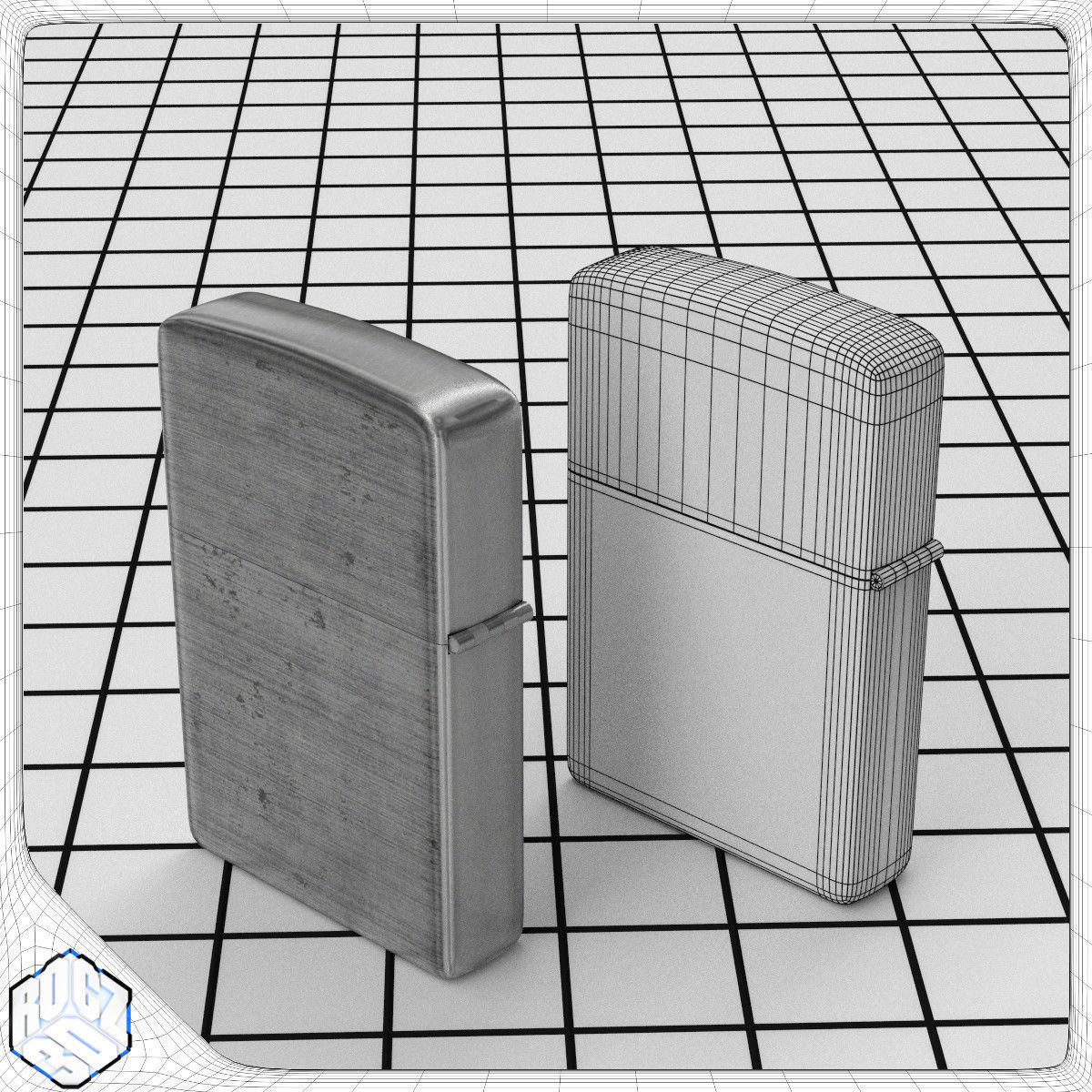 Windproof Lighter 3D model_3