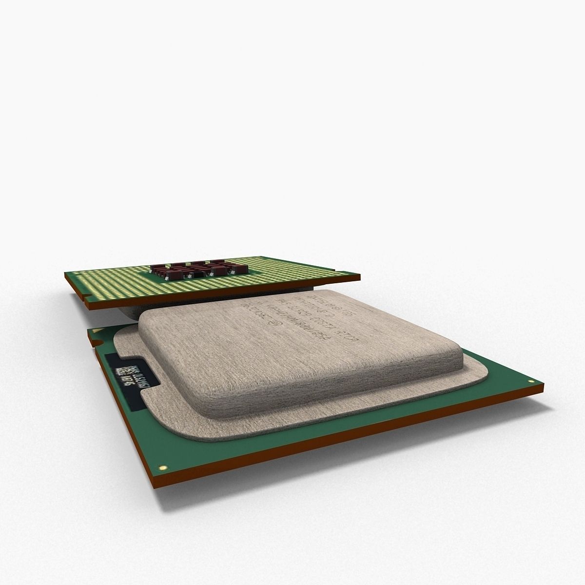 Intel Pentium D 3D model_8