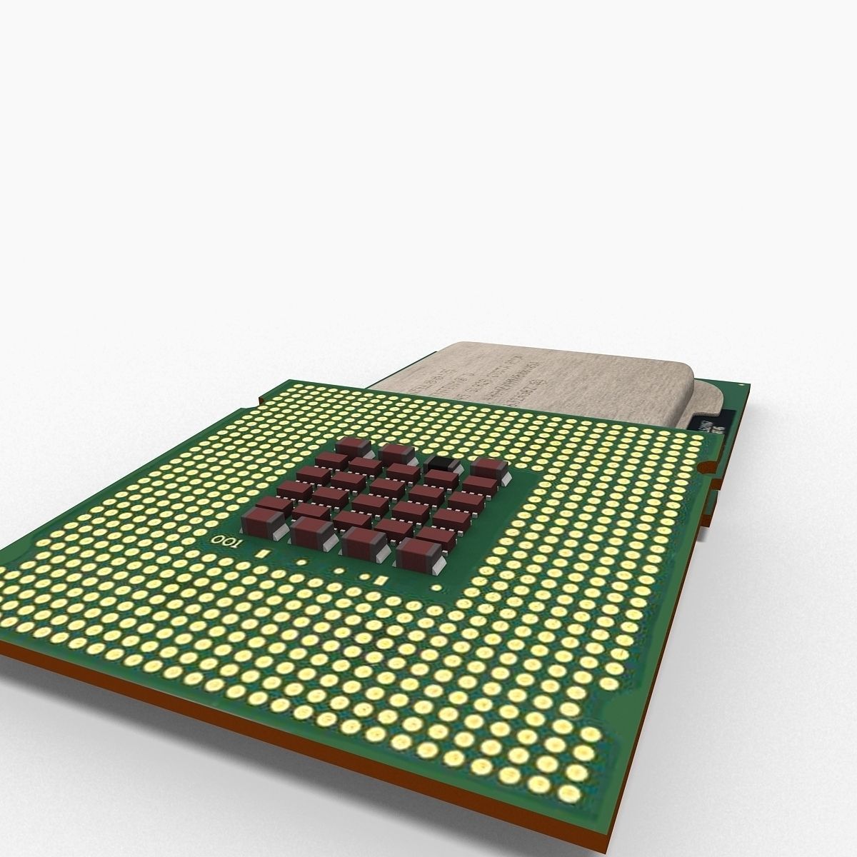 Intel Pentium D 3D model_9