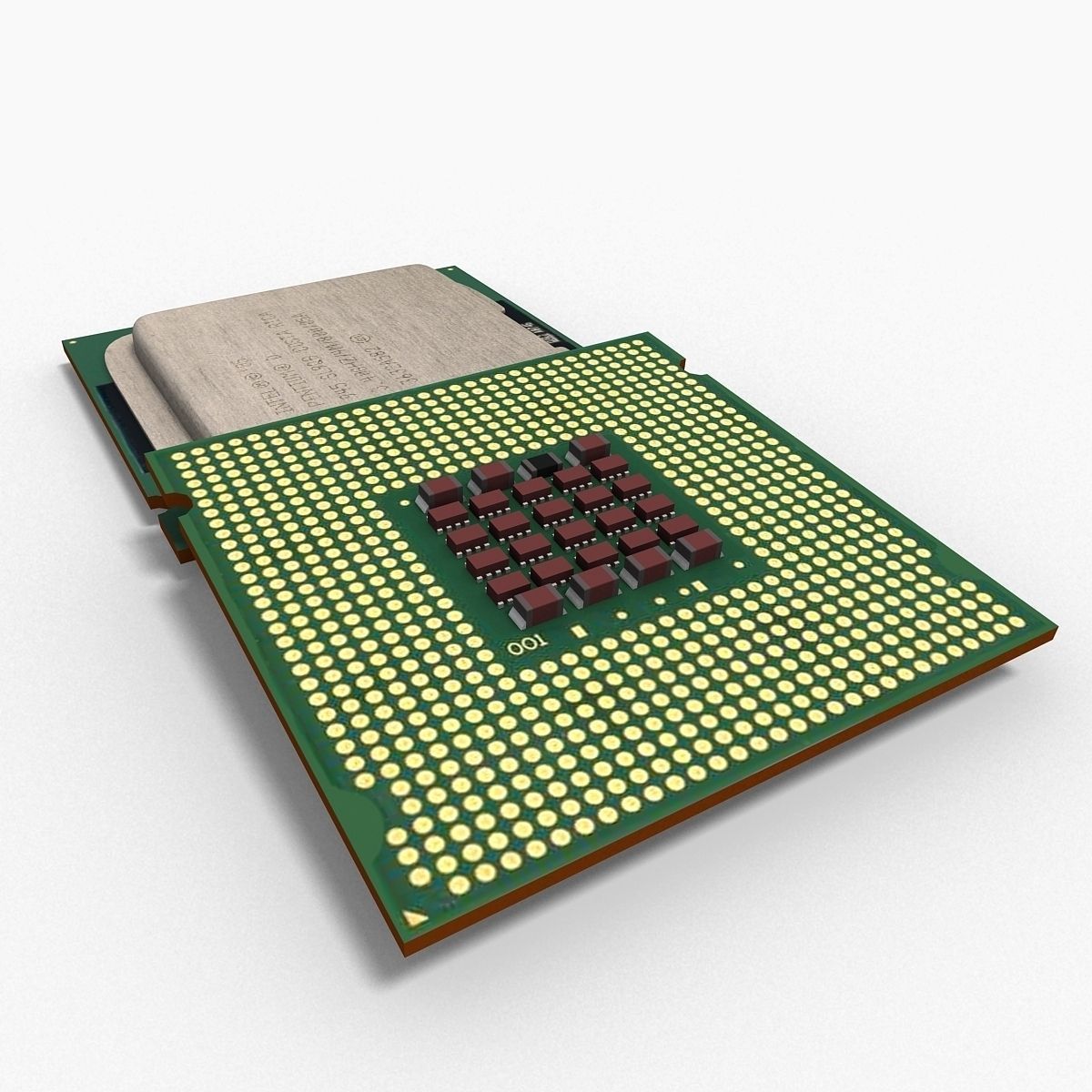 Intel Pentium D 3D model_11
