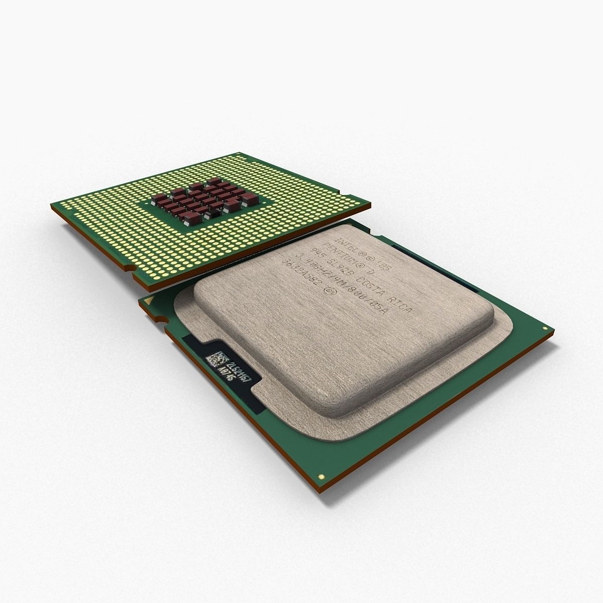 Intel Pentium D 3D model_6
