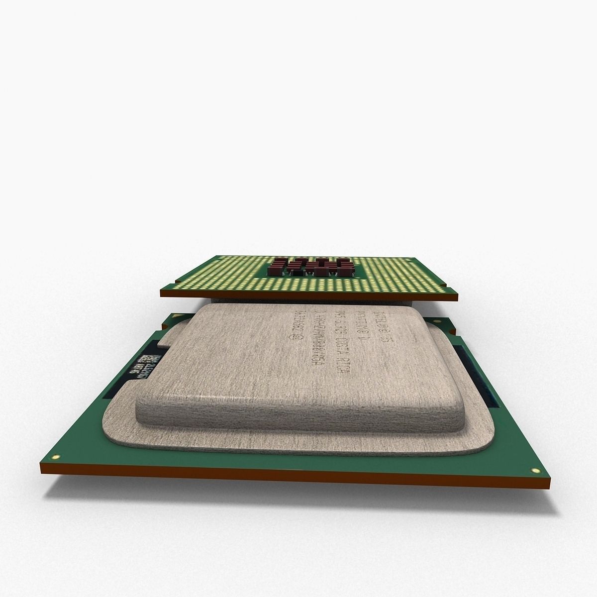 Intel Pentium D 3D model_7