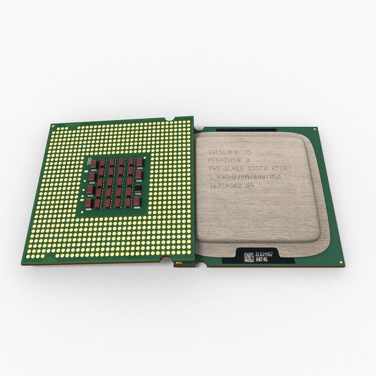 Intel Pentium D 3D model_4